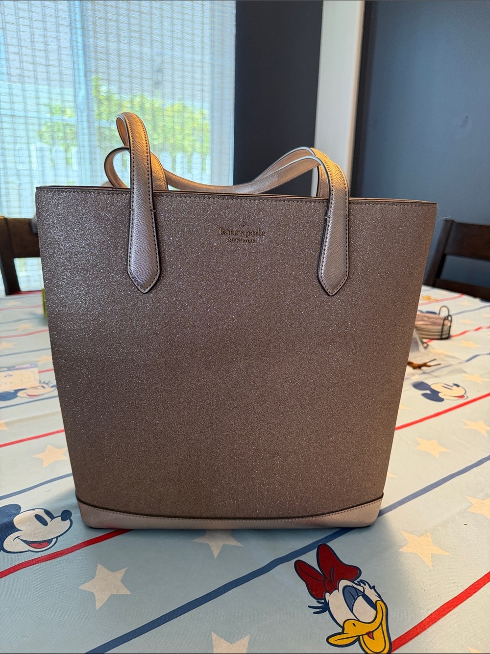 kate spade Metallic Rose Gold Tote Bag